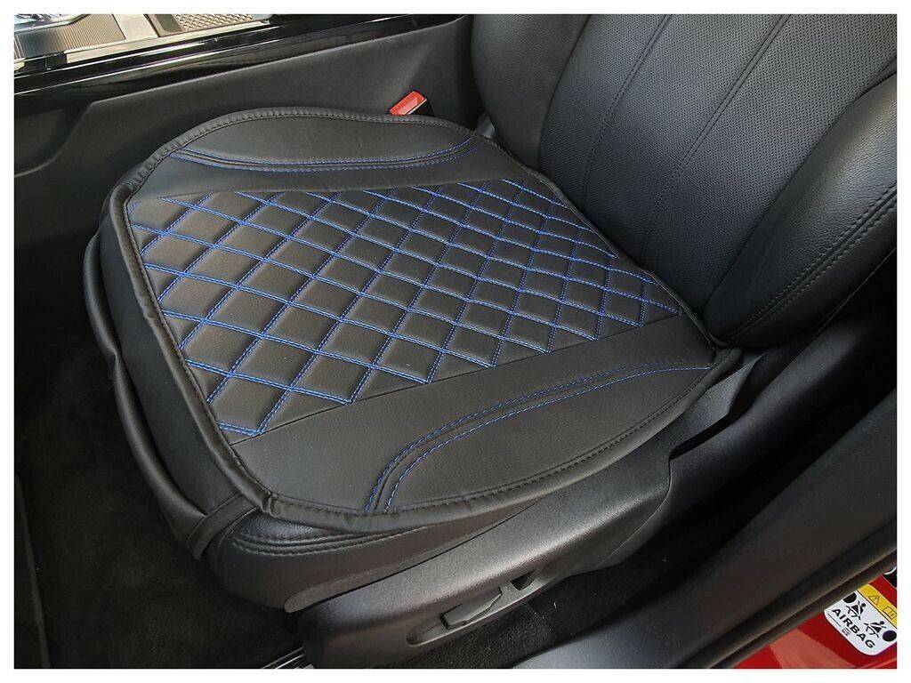 Bremer Sitzbezüge Sitzauflage Citroen DS5 Imitation leather Black/Blues Seam OT406 Coprisedili