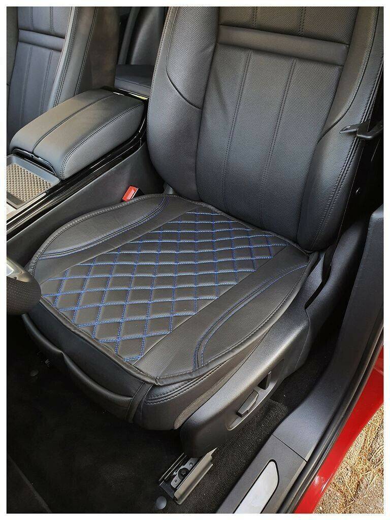 Bremer Sitzbezüge Sitzauflage Citroen DS5 Imitation leather Black/Blues Seam OT406 Coprisedili